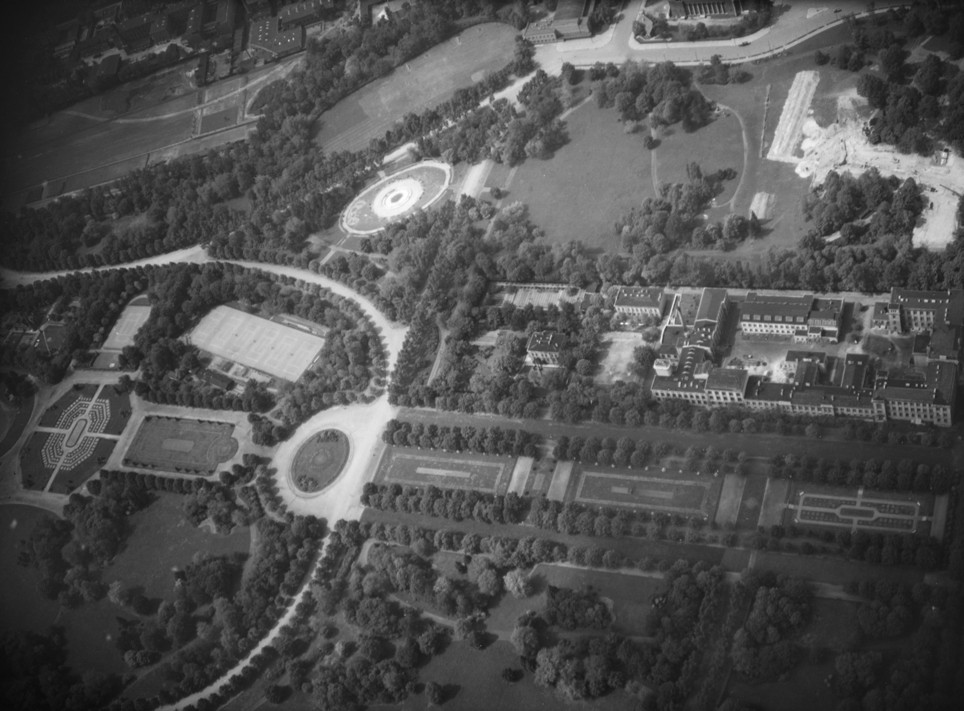 Park Poniatowskiego w Łodzi - rok 1943